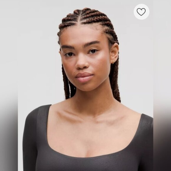 NWT Wundermost UltraSoft Nulu SquareNeck LongSleeve BodysuitShine Black M - Picture 4 of 13